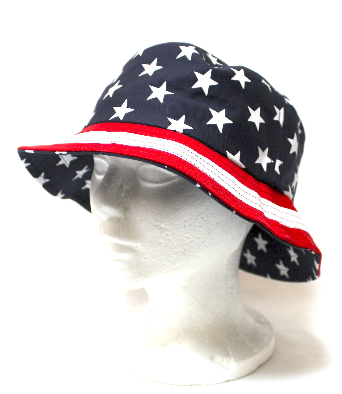CAPS 'N VINTAGE Unisex USA Bucket Hat American Flag Colors, One Size Navy