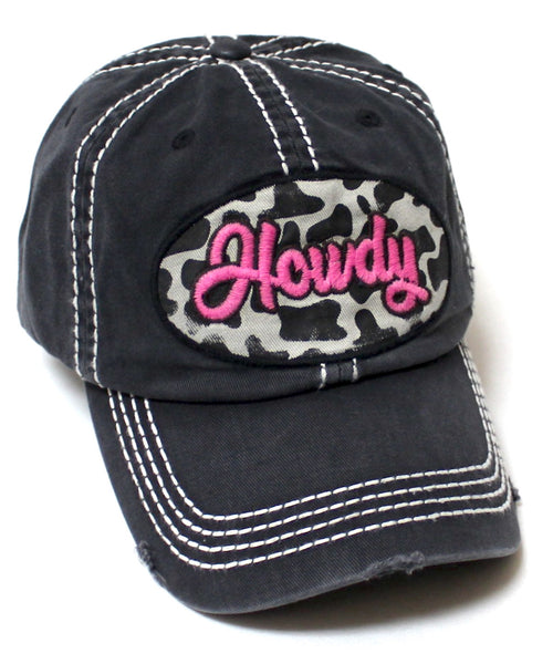 CAPS 'N VINTAGE Womens Adjustable Ballcap Howdy Western 