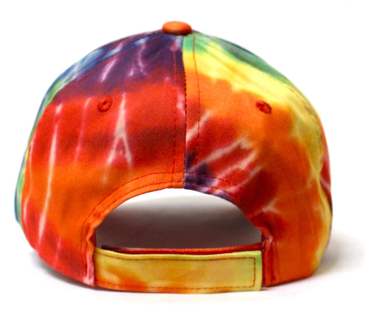 Unisex Fashion Spiral Gradient Tie-Dye Adjustable Baseball Hat, Multicolor