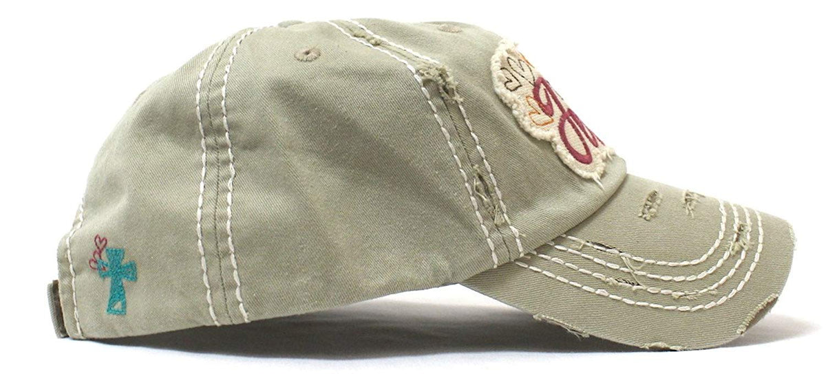 CAPS 'N VINTAGE New Color! Khaki Y'all Need Jesus Graphic Hat - Caps 'N Vintage 