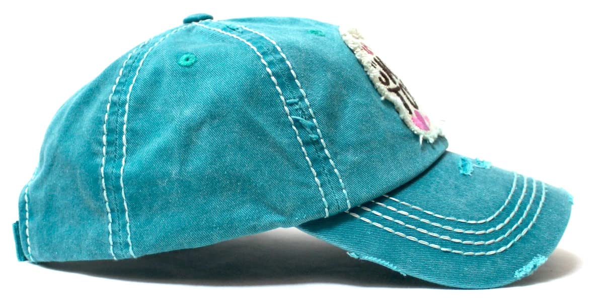 CAPS 'N VINTAGE Women's Ballcap Just a Small Town Girl Patch Embroidery Monogram Hat
