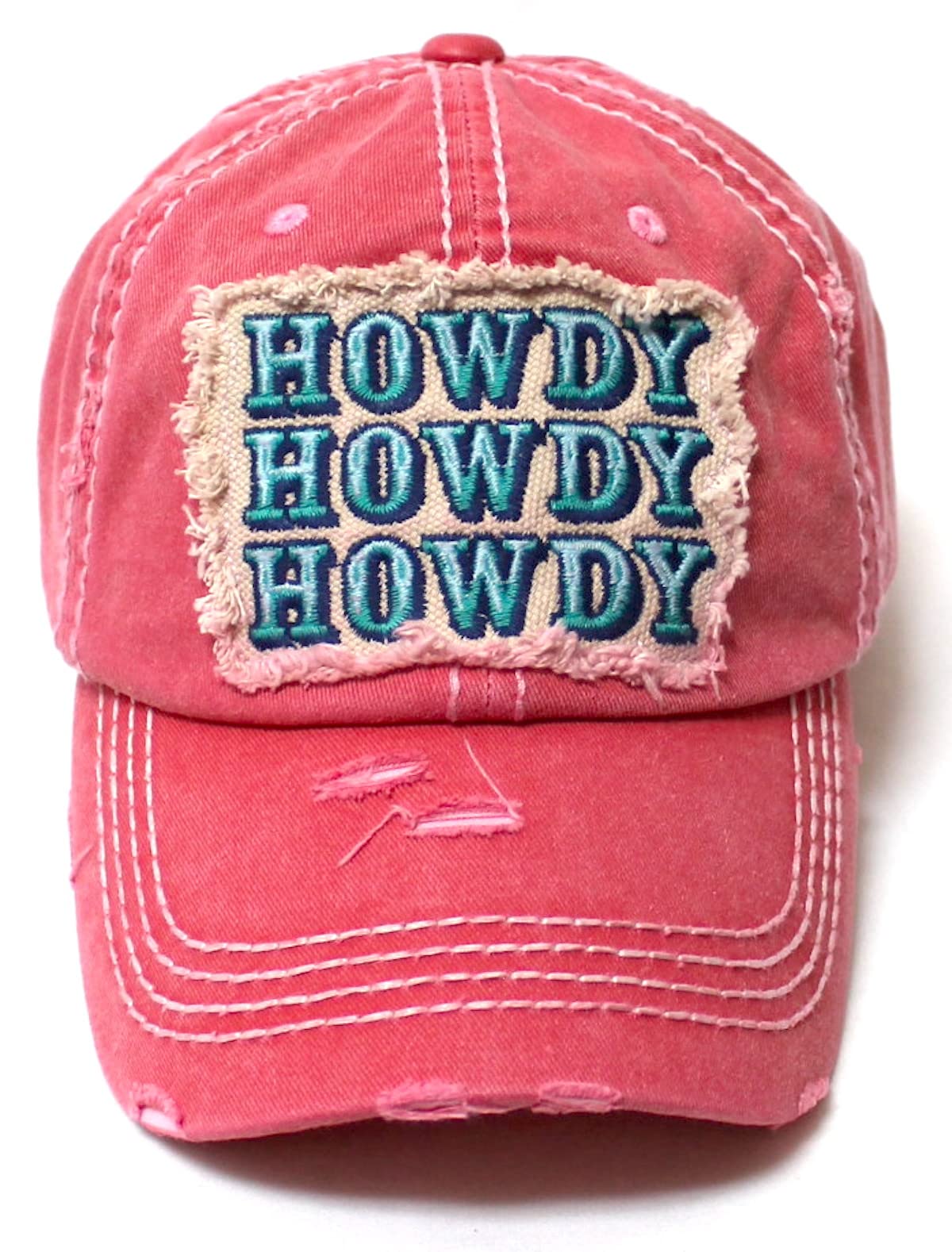 CAPS 'N VINTAGE Women's Howdy Howdy Howdy Patch Embroidery