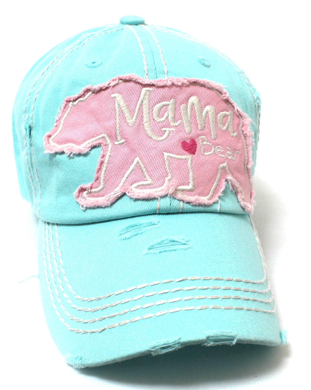 ICE Princess Mama <3 Bear Geometric Shape Patch Embroidery Hat - Caps 'N Vintage 