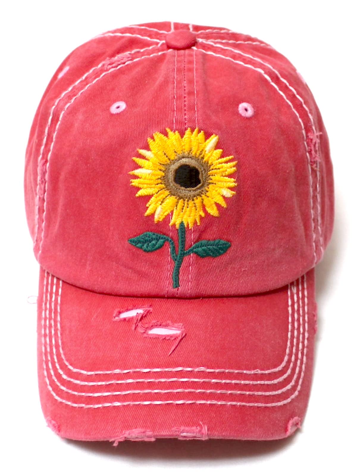 CAPS 'N VINTAGE Women's Sunflower Monogram Cap Patch