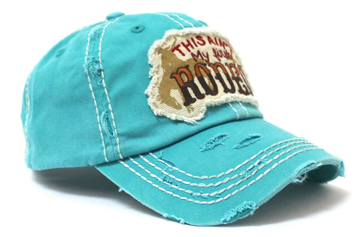 "This Ain't My First Rodeo" Patch Embroidery Hat - Caps 'N Vintage 