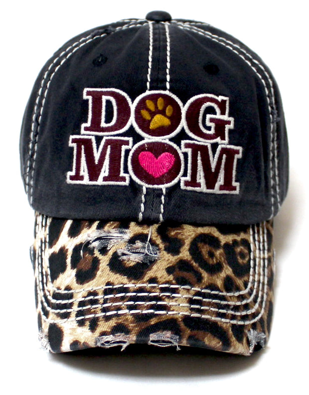 CAPS 'N VINTAGE Women's Ballcap Dog Mom Bone & Paw Patch Embroidery Hat