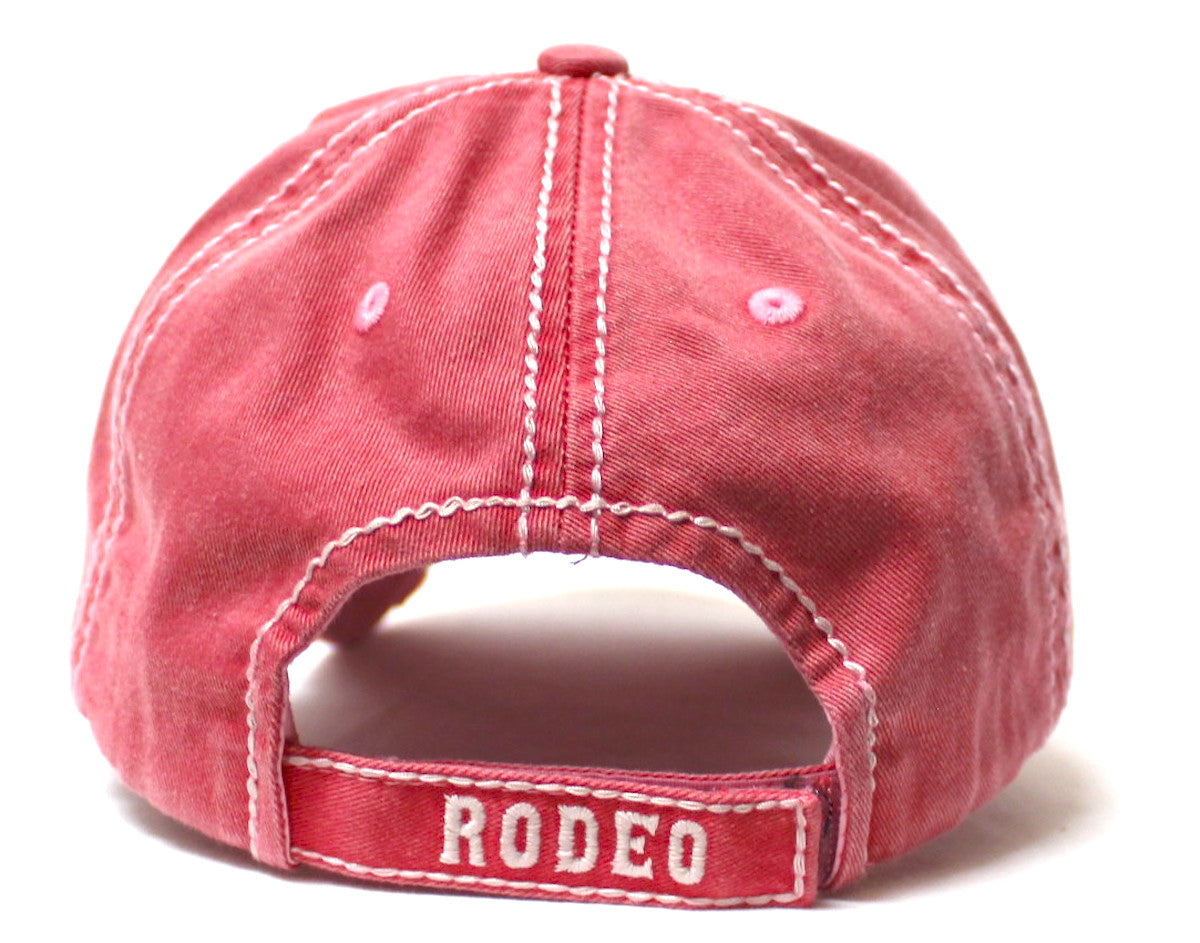 Rodeo Days Whiskey Nights Baseball Cap - Distressed Hats for Women - S ...