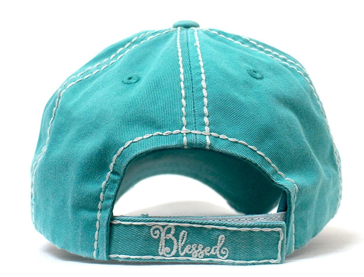 CAPS 'N VINTAGE Blessed Cross Patch Embroidery Vintage Baseball Hat - Caps 'N Vintage 