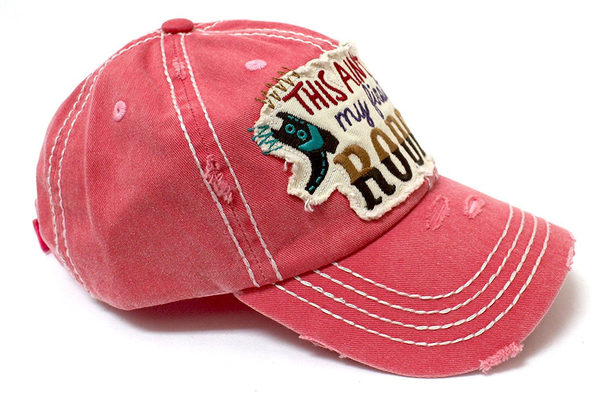 PINK "THIS AIN'T MY FIRST RODEO" Patch Embroidery Women's Vintage Hat - Caps 'N Vintage 