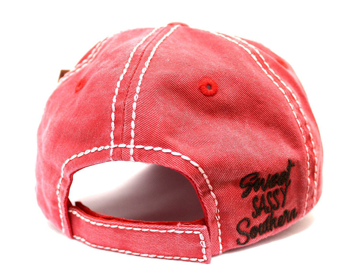 "Sweet SASSY & Southern" Patch Embroidery Front & Back Hat - Caps 'N Vintage 